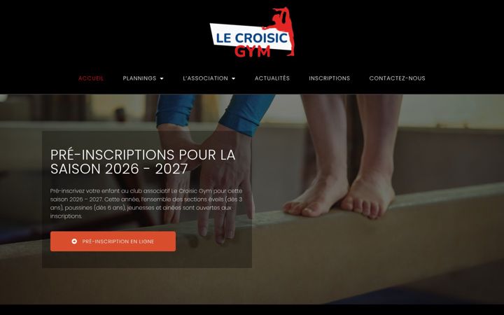 Screenshot of lecroisicgym.fr