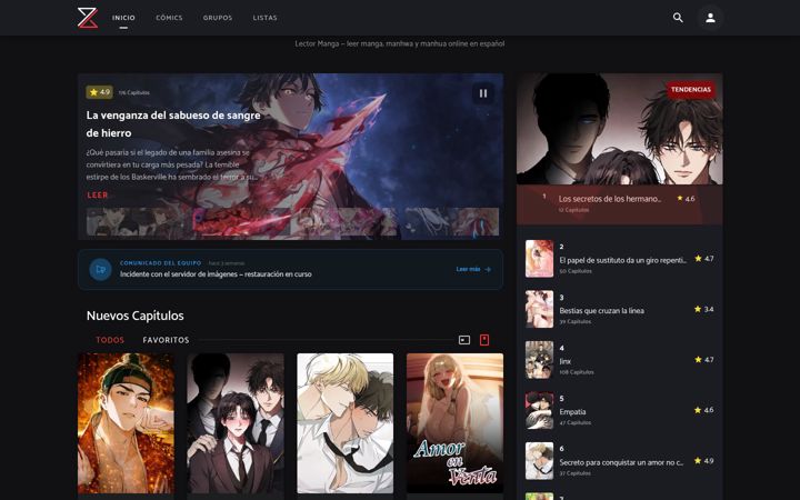 Screenshot ta' lectormangaa.com