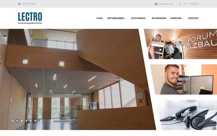 Screenshot of lectro.de