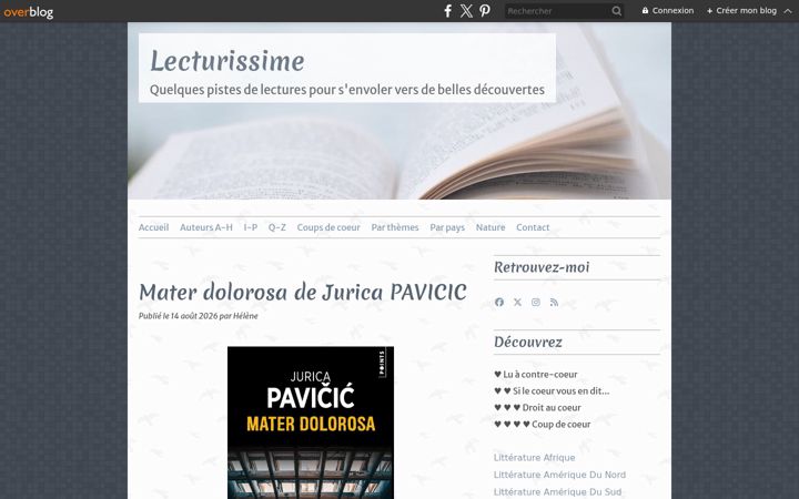 Screenshot of lecturissime.com