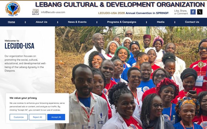 Screenshot of lecudousa.com