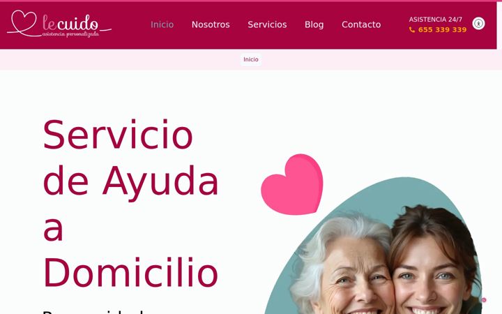 Screenshot of lecuido.es