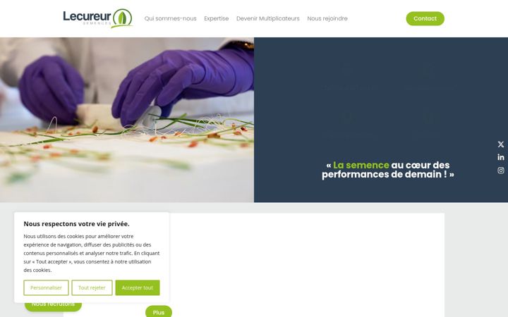 Screenshot of lecureur-semences.com
