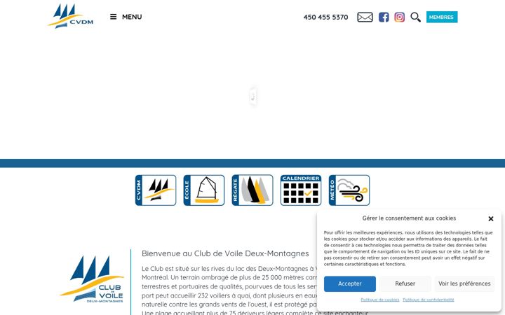 Screenshot of lecvdm.ca