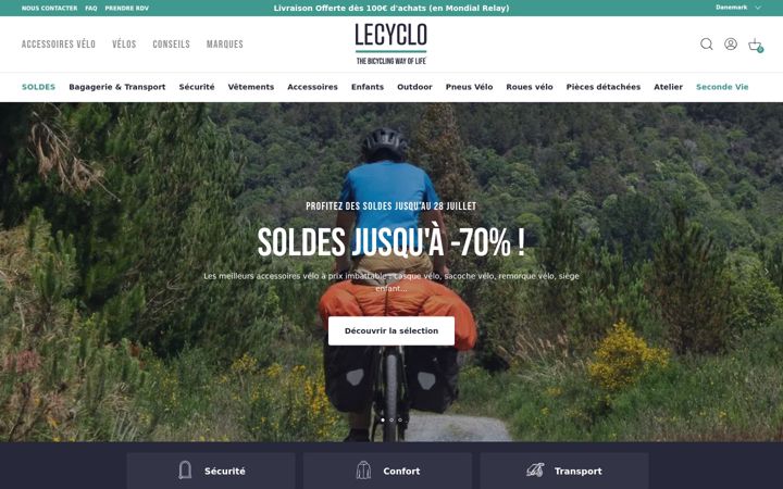 Screenshot of lecyclo.com
