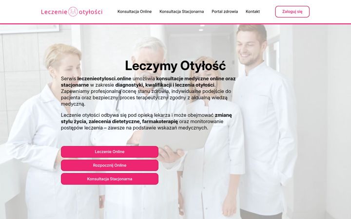 Skærmbillede af leczenieotylosci.online