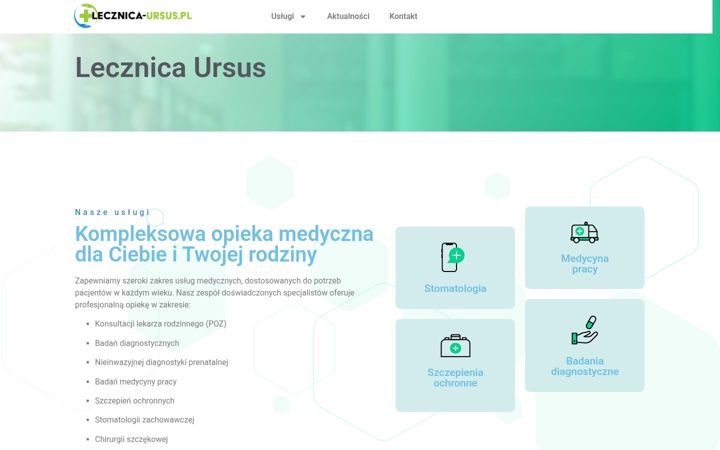 Screenshot of lecznica-ursus.pl