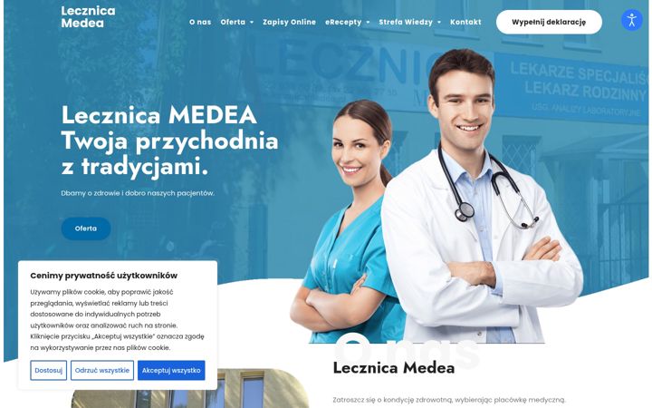Screenshot of lecznicamedea.pl