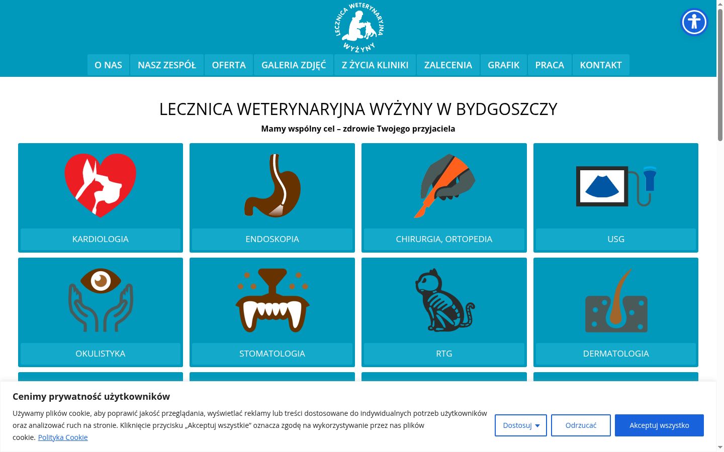 Screenshot des Einwilligungsbanners vor jeglicher Interaktion