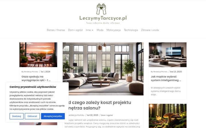 Screenshot of leczymytarczyce.pl