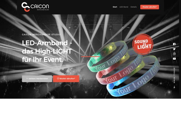 Screenshot of led-armband.de