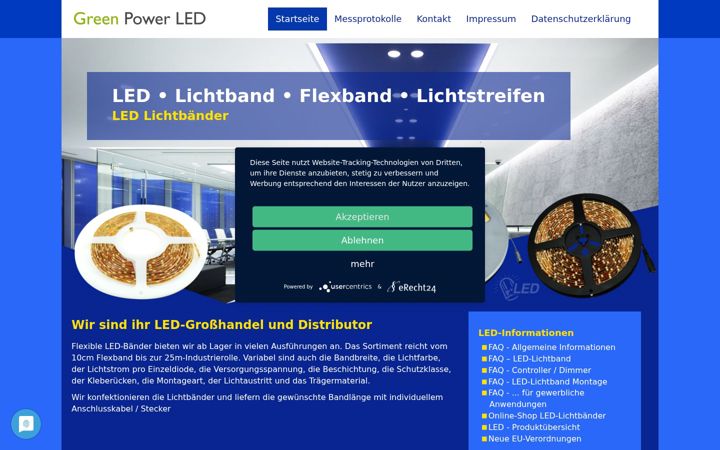 Screenshot of led-flexband.de