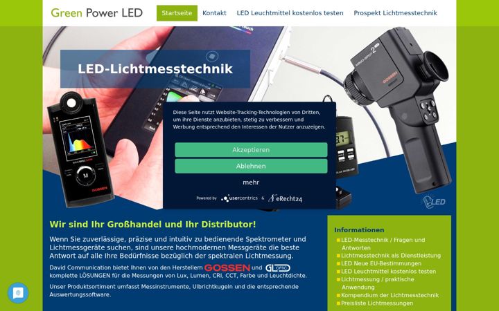 Screenshot of led-lichtmesstechnik.de