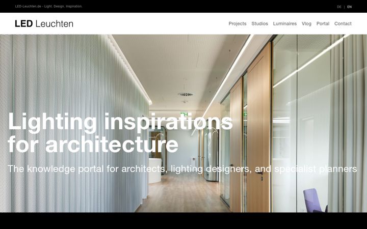 Screenshot of led-luminaires.com