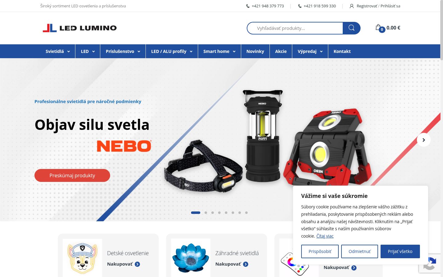 Screenshot του banner συγκατάθεσης που εμφανίστηκε πριν από οποιαδήποτε αλληλεπίδραση