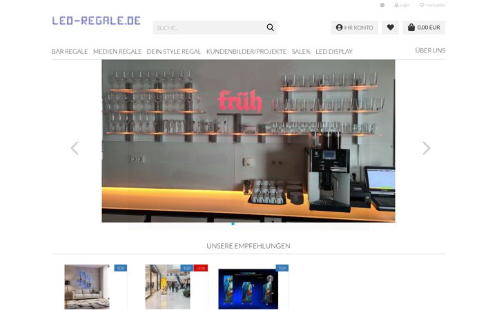 Screenshot of led-regale.de