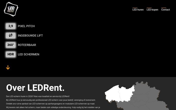 Screenshot of led-rent.be