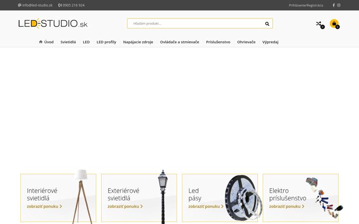 Screenshot of led-studio.sk