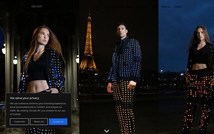 Screenshot of led-suit.com