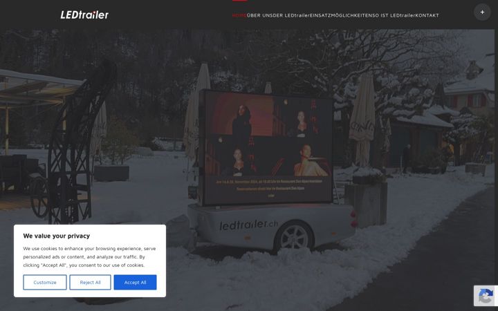 Screenshot of led-trailer.ch
