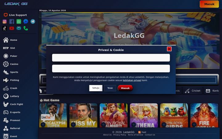 Screenshot of ledakgg.com