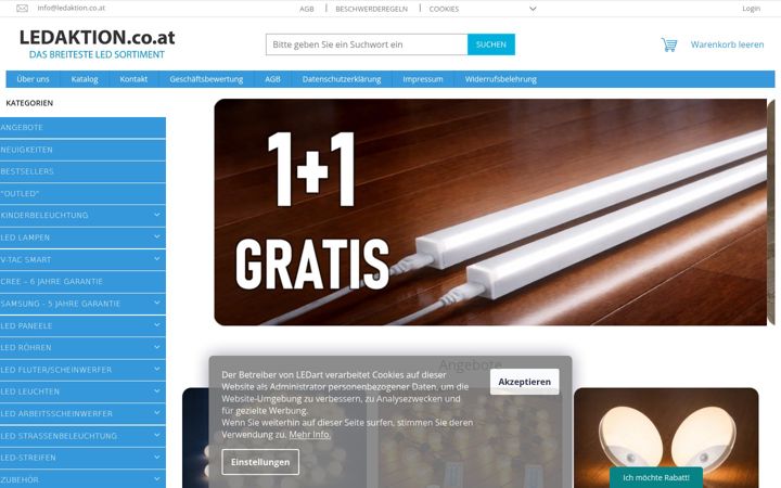 Screenshot of ledaktion.co.at