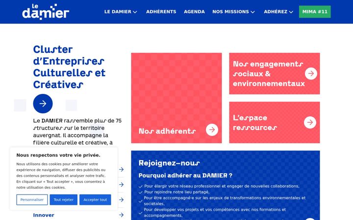 Screenshot of ledamier.fr