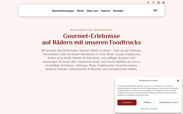 Screenshot of ledamifoods.de
