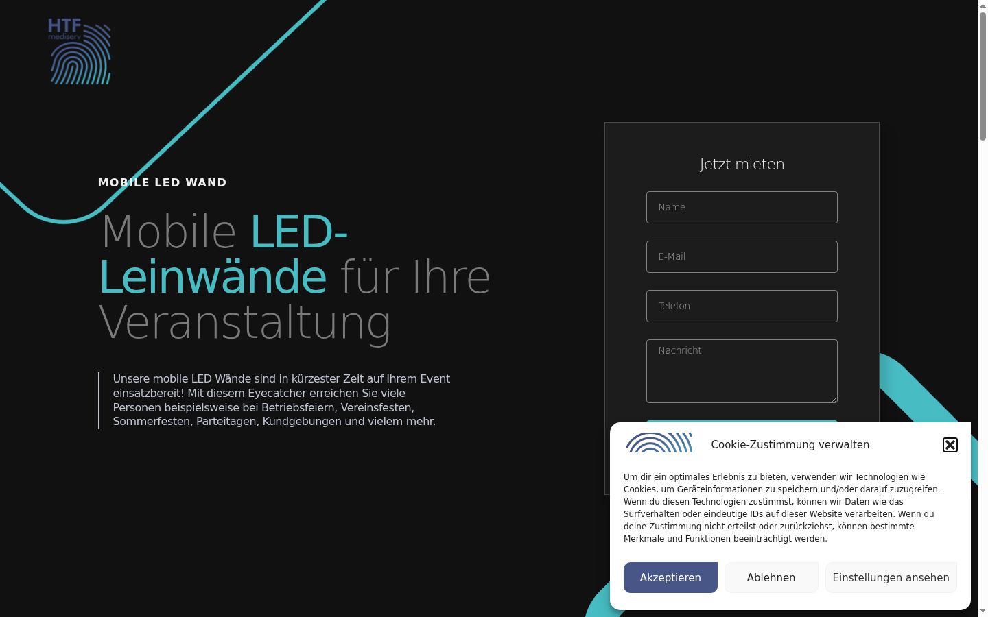 Sutikimo reklamjuostės, rodytos prieš bet kokią sąveiką, ekrano kopija