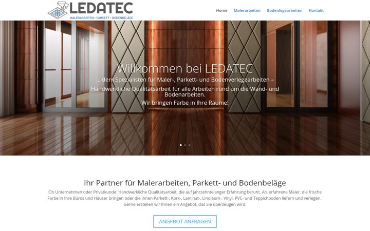 Screenshot of ledatec.de