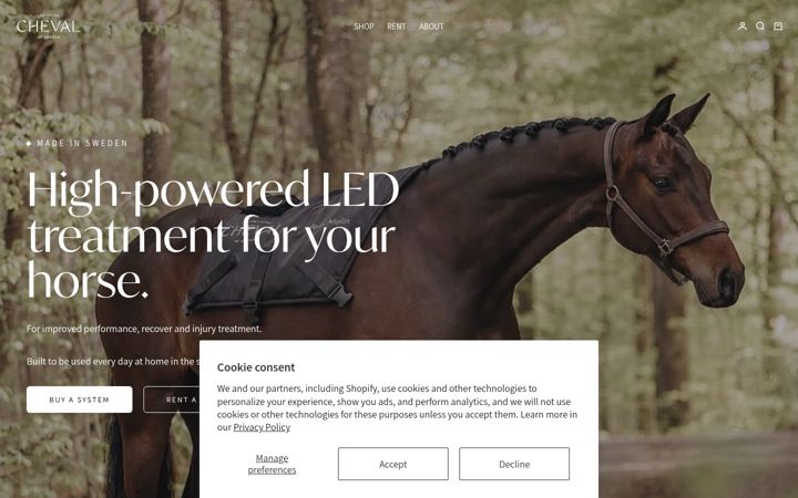 Screenshot of ledbycheval.com