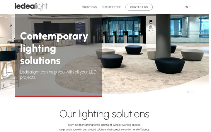 Screenshot of ledealight.com