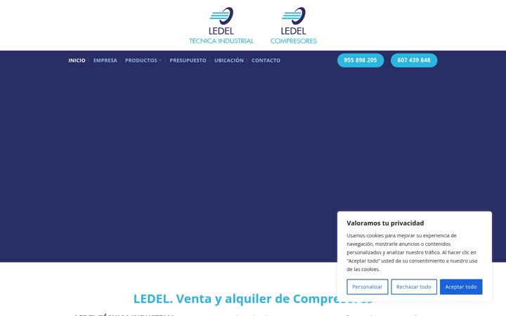 Screenshot of ledelindustrial.es