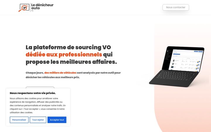 Screenshot of ledenicheurautopro.com