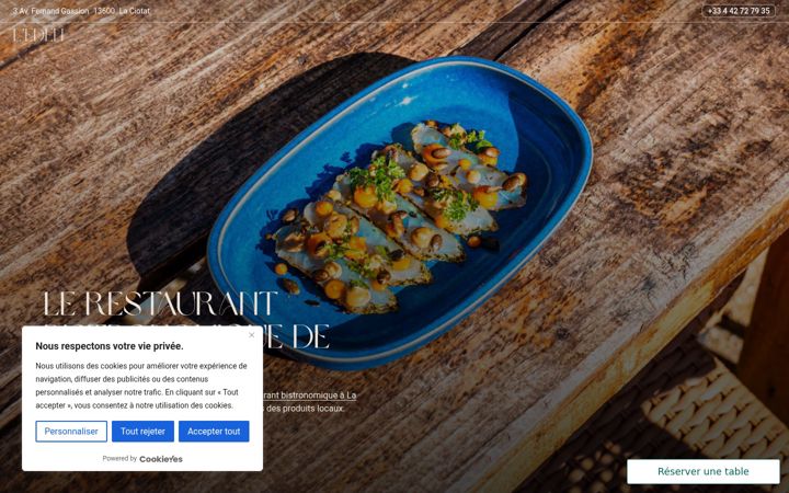 Screenshot of ledenrestaurant.com
