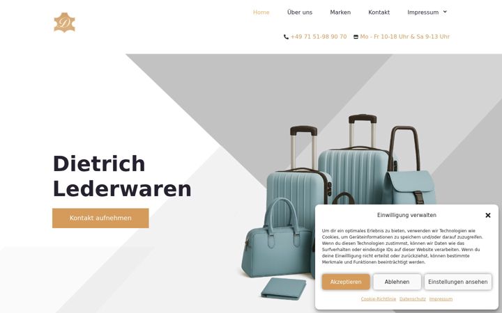 Screenshot of leder-dietrich.de