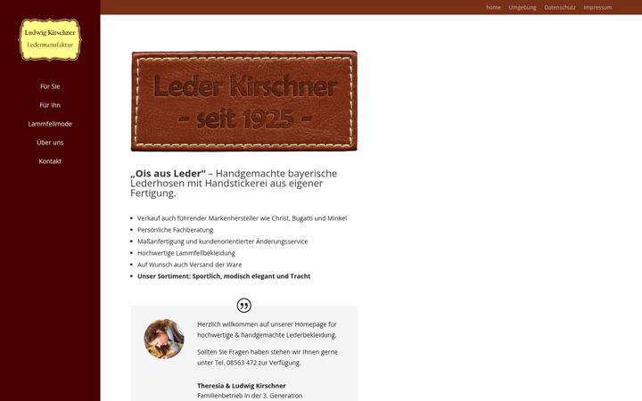 Screenshot of leder-kirschner.de