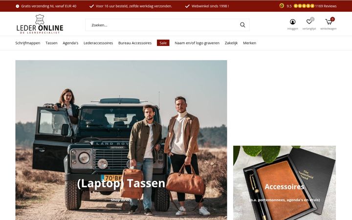 Screenshot of lederonline.nl
