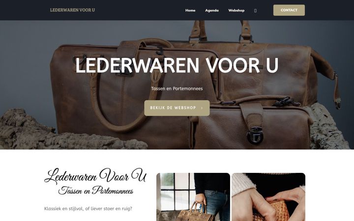 Screenshot of lederwarenvooru.nl