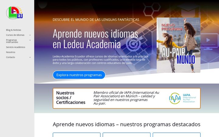 Screenshot of ledeu-academia.com