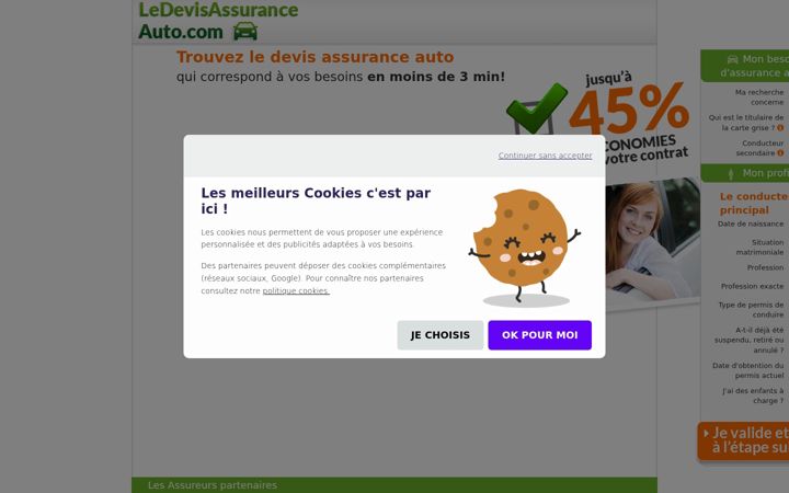 Screenshot of ledevisassuranceauto.fr