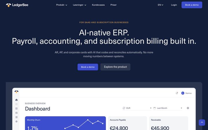 Screenshot of ledgerbee.com