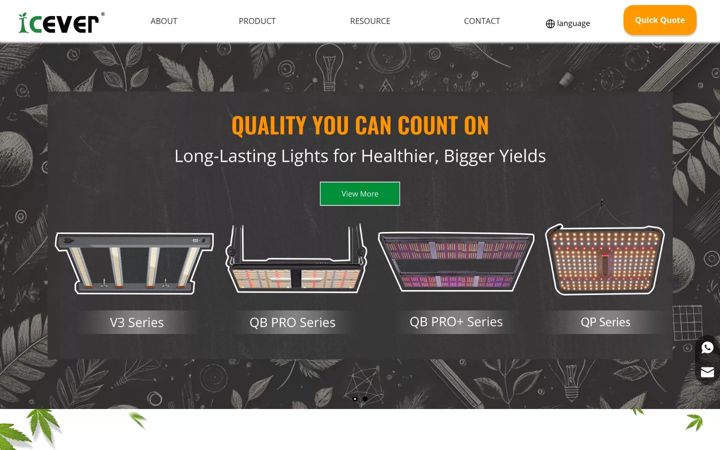 Screenshot of ledgrowsystem.com