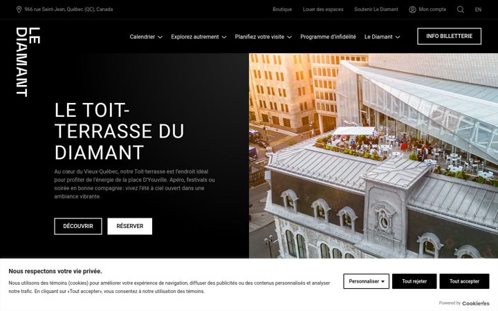Screenshot of lediamant.ca