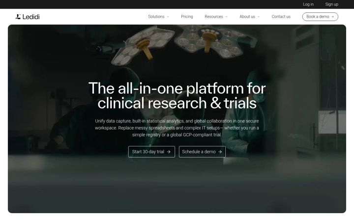 Screenshot of ledidi.com
