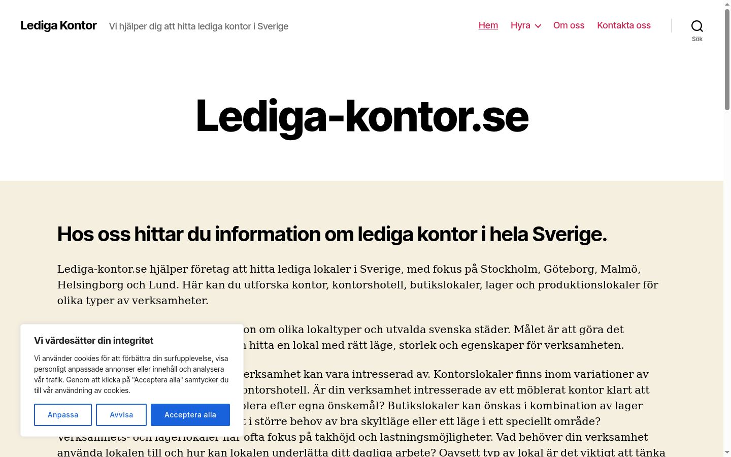 Ekraanipilt nõusolekubännerist, mida näidati enne mis tahes suhtlust