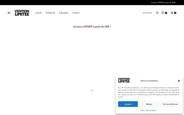 Screenshot of leditionlimitee.fr