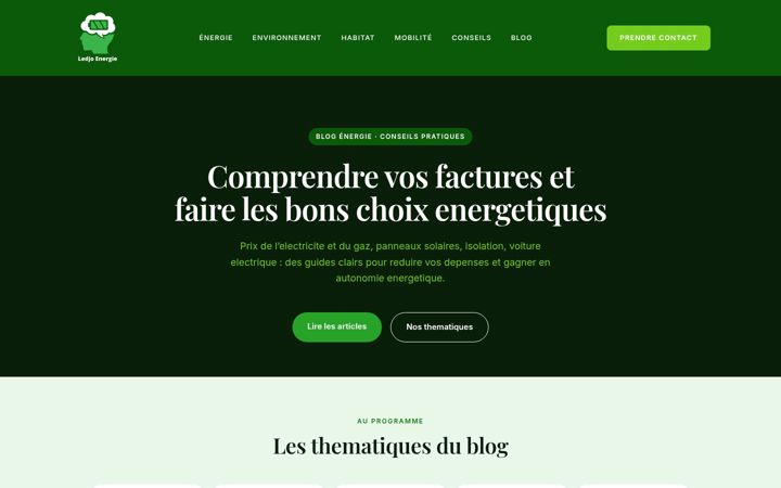 Screenshot of ledjo-energie.fr