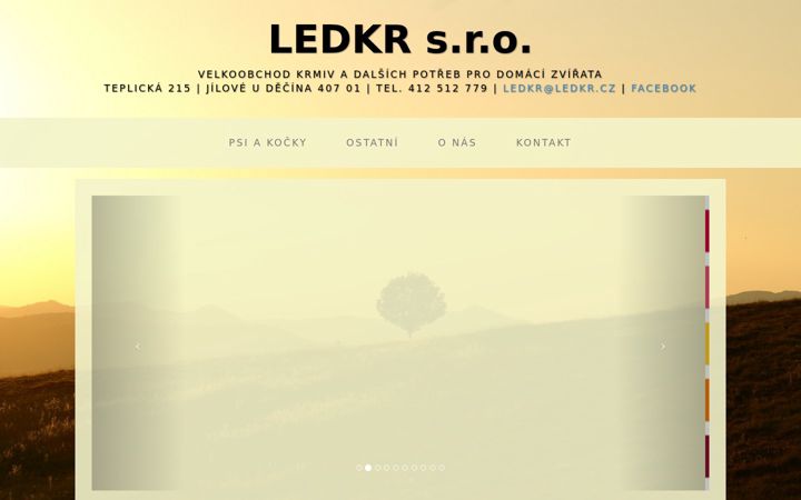 Screenshot of ledkr.cz