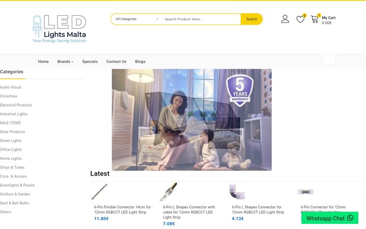 Screenshot of ledlightsmalta.com